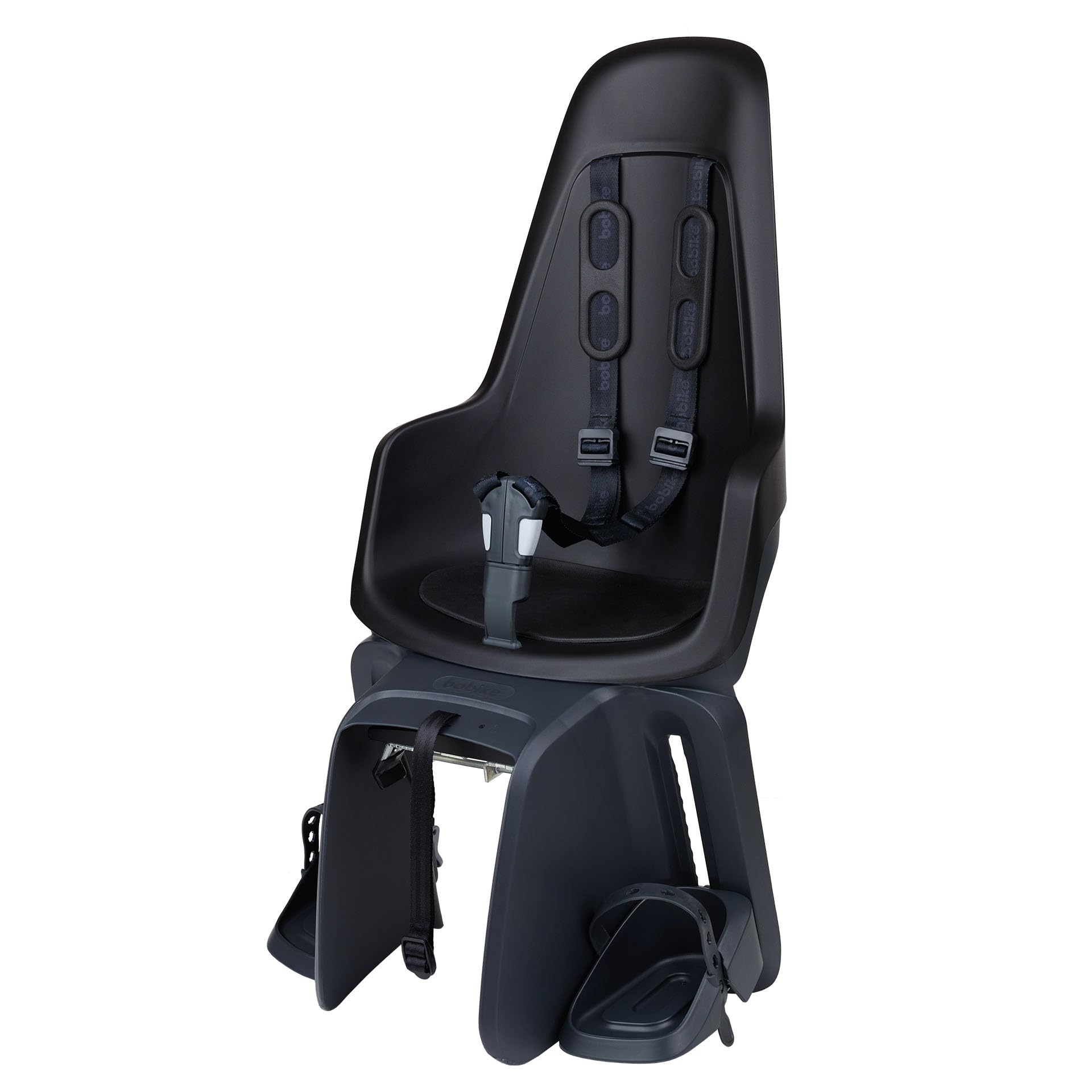 BOBIKE 8012100018 - Seggiolino posteriore ONE MAXI con sistema E-BD per bicicletta con ruote da 26” a 29” con attacco sul portapacchi in colore Nero Urbano