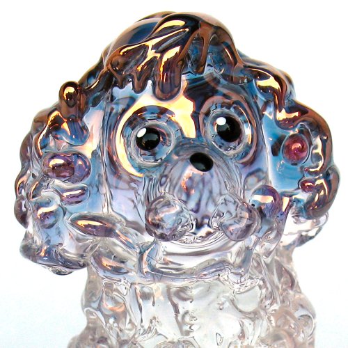 Prochaska Gallery Hand Blown Glass Poodle Figurine #TOP2