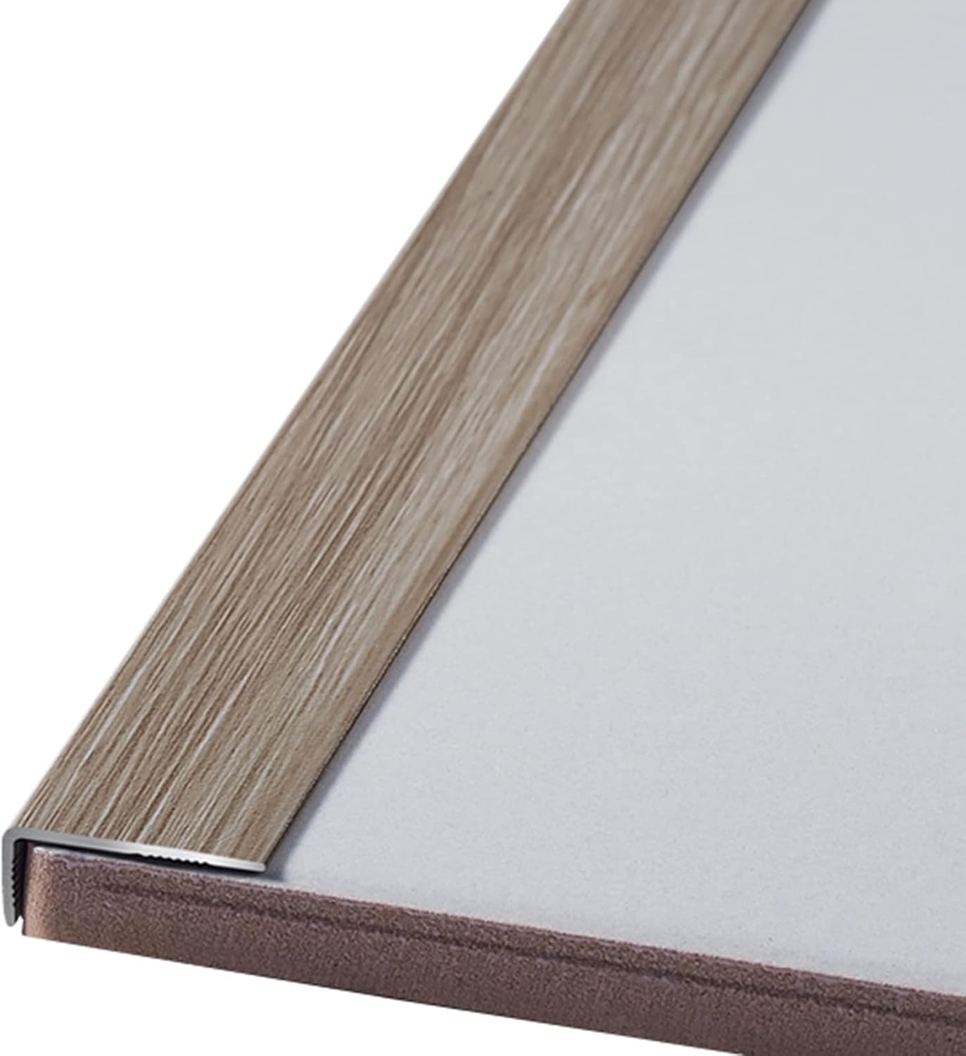 36/40/43/47/51/55/59 inch Stair Edge Trim, Step Safety Corner Edge Protection Strip, for Metal Wood Stair for Indoor Outdoor Tiles (Color 8 Long 90cm/35.4in)