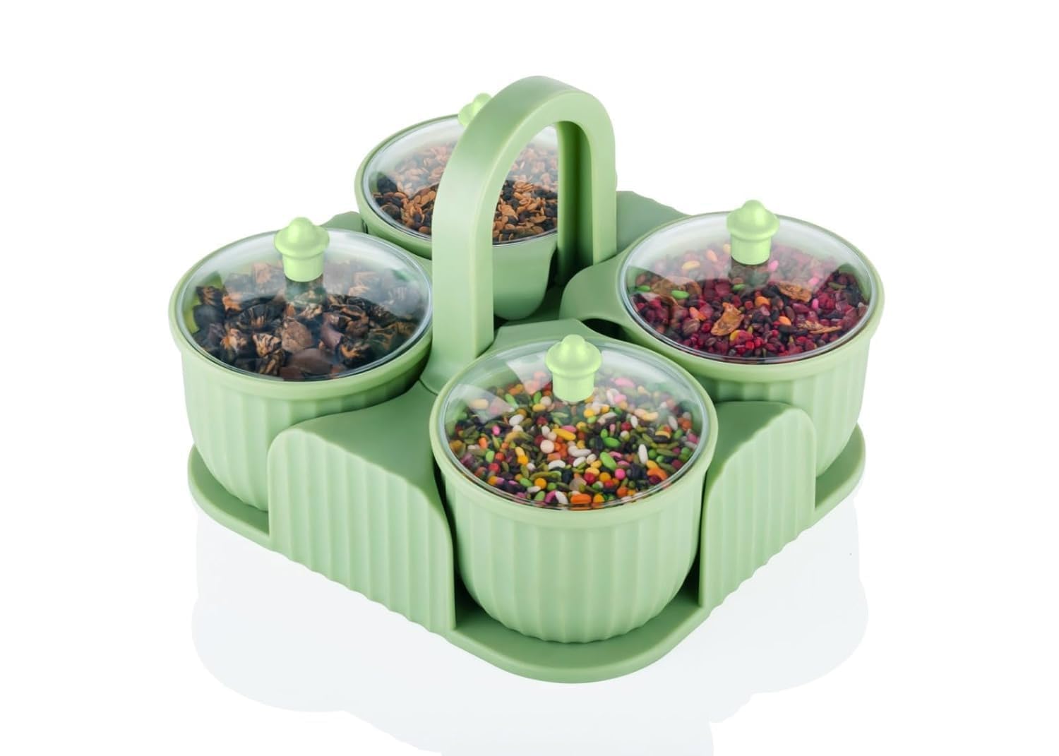 See full amazon price history chart for Airi Creations Abs Plastic Chocolate, Mouth Freshener, Sweets, Masala, Dry Fruit, Aachar Pickle Storage Box 4 Pc Jar Container Set With Tray For Gift Home Kitchen (Multicolour) Airi Creations Abs Plastic Chocolate, Mouth Freshener, Sweets, Masala, Dry Fruit, Aachar Pickle Storage Box 4 Pc Jar Container Set With Tray For Gift Home Kitchen (Multicolour) (B0DBM27WCX) Amazon Price History, Amazon Price Tracker