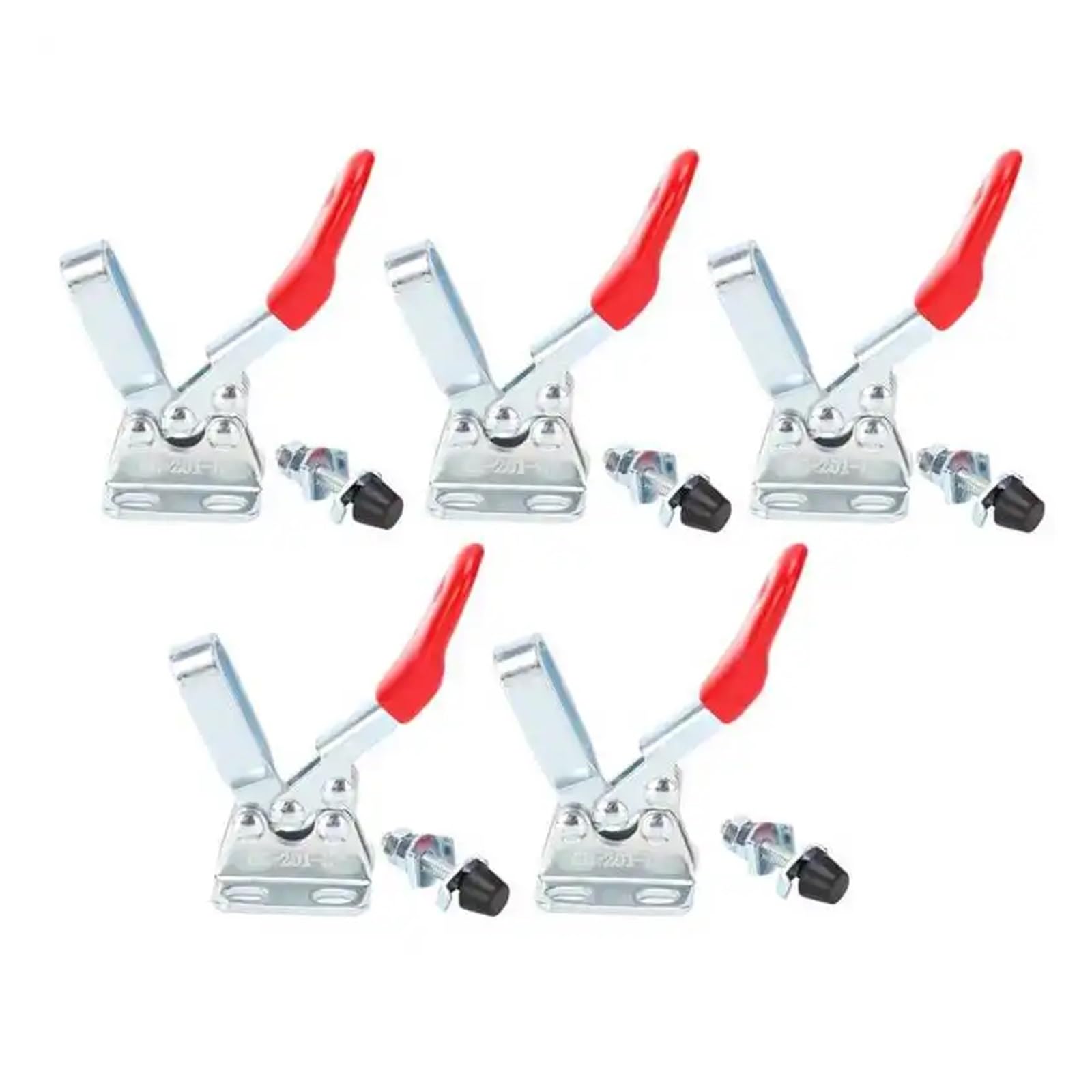 Antislip Toggle Horizontal Clamp, 20pcs 27kg Horizontal Quick Release Toggle Clamp Hold Down Fixture Woodworking Welding