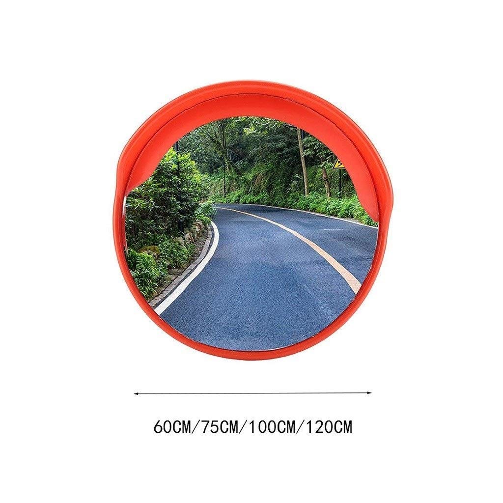 Espejo de Seguridad Vial Estrecho Convex Mountain Region, Espejo PC esférico Rojo Adecuado para Espejos Exteriores de 60-120 cm (tamaño: 100 cm)