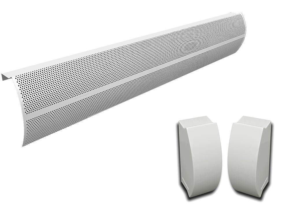 Baseboarders Elliptus Series 4 ft Galvanized Steel Slip-On Baseboard Heater  Cover Replacement + Left and Right Endcaps, White | Easy Installation for  Hydronic (Water) Home Heating Systems - Amazon.com