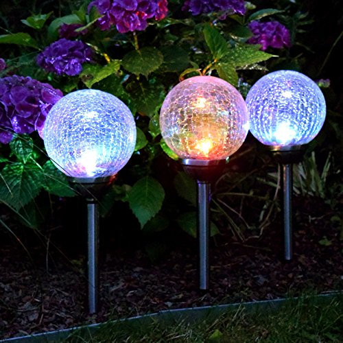 (694) LED Solar Leuchten 15 cm de diámetro acero inoxidable farbwechsel lámpara solar luces de jardín Cover