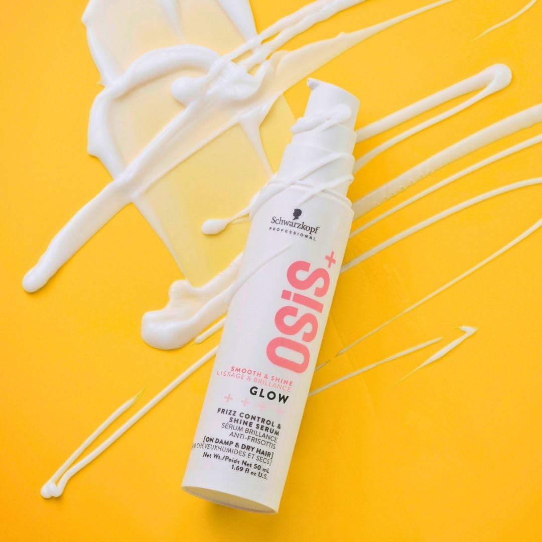 OSiS+ Glow Anti-Frizz Shine Serum for Hair, 1.69 oz