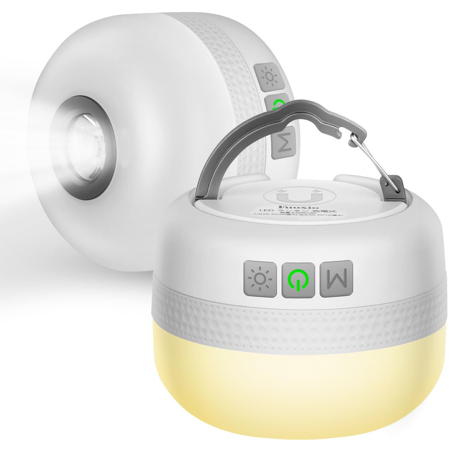 新品　LEDランタン 折りたたみ式 キャンプライト 昼白色2色/7色ライト付き ランタン LED ソーラー充電式 アウトドア 白色 炎色 2色切替 スポット