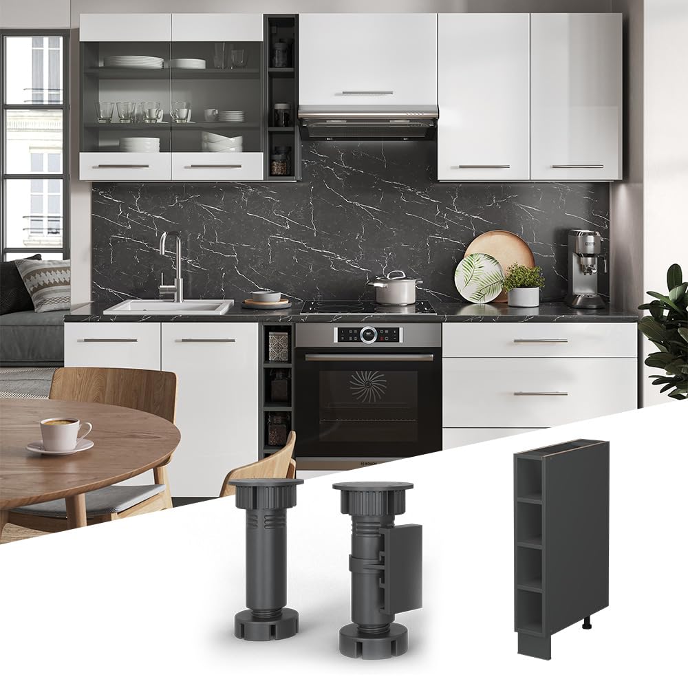 Vicco Estante de Cocina Fame-Line, Antracita, 15 cm sin encimera, para Combinar con Otros módulos de la Serie Fame-Line