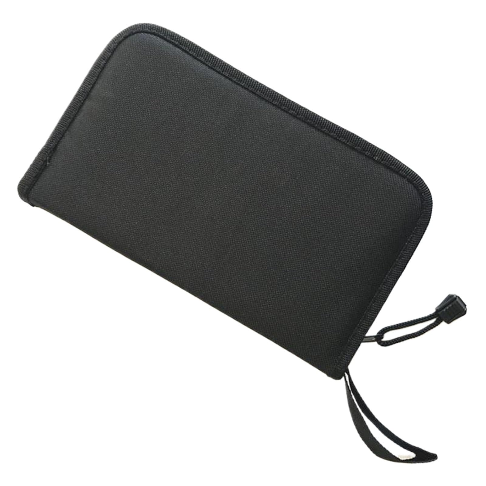 Black Pottery Tool Storage Bag For Clay Sculpture Tool And Accessories With Zippered Carving Needle Organizers Case