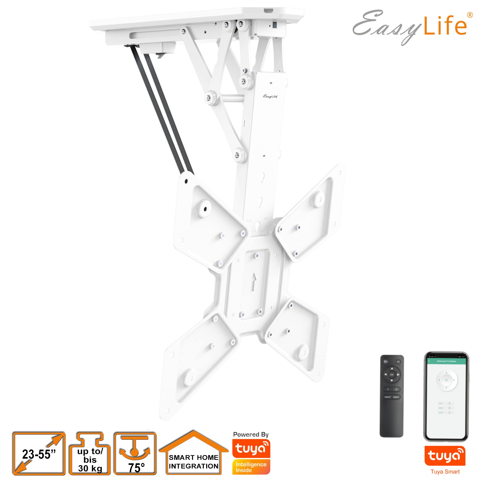Mounting Bracket EasyLife 400x400 VESA TV Electric Swivel Integration - Dettaglio