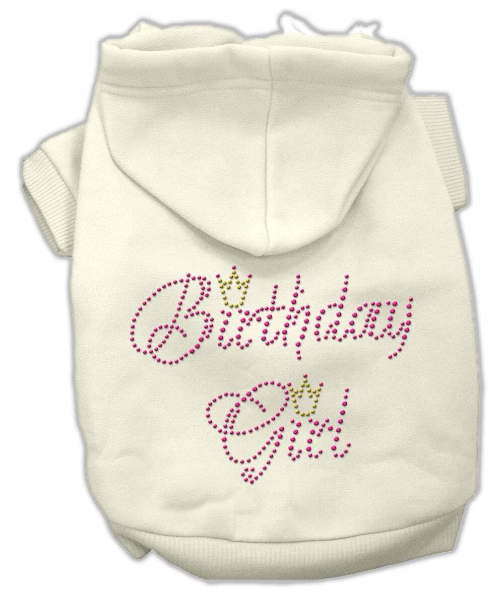Sweat à capuche fille anniversaire crème XXL vêtement ado Mirage