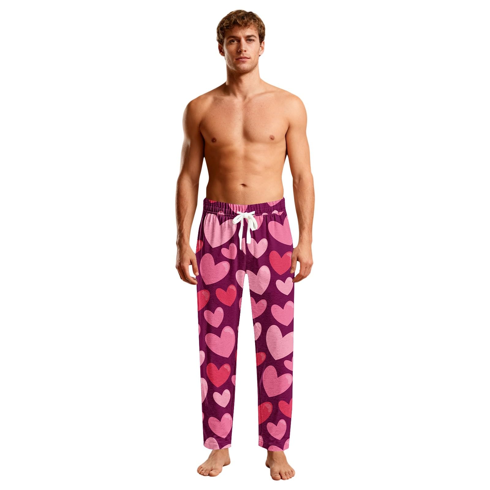 Generisch Pijama de hombre Navidad cintura elástica albornoz hombre algodón orgánico