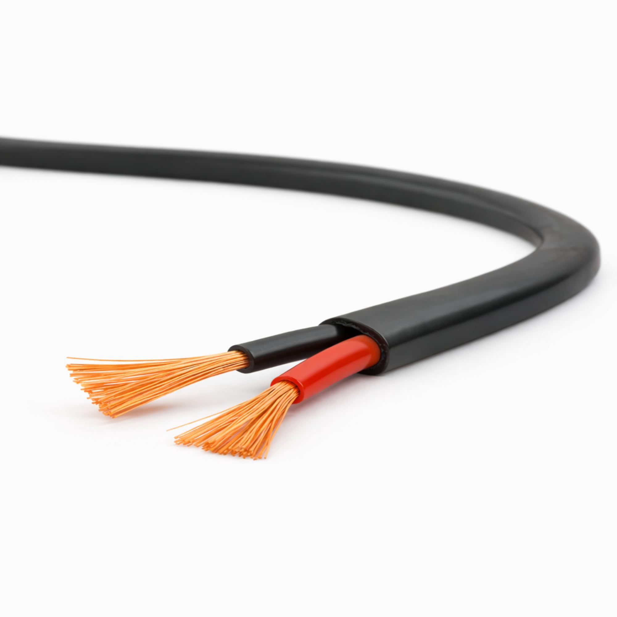 Automotive Flat Twin 2 Core Thin Wall Cable 12V 24V Copper Wire (1.0mm² 16.5Amps, 5 Metres Coil)