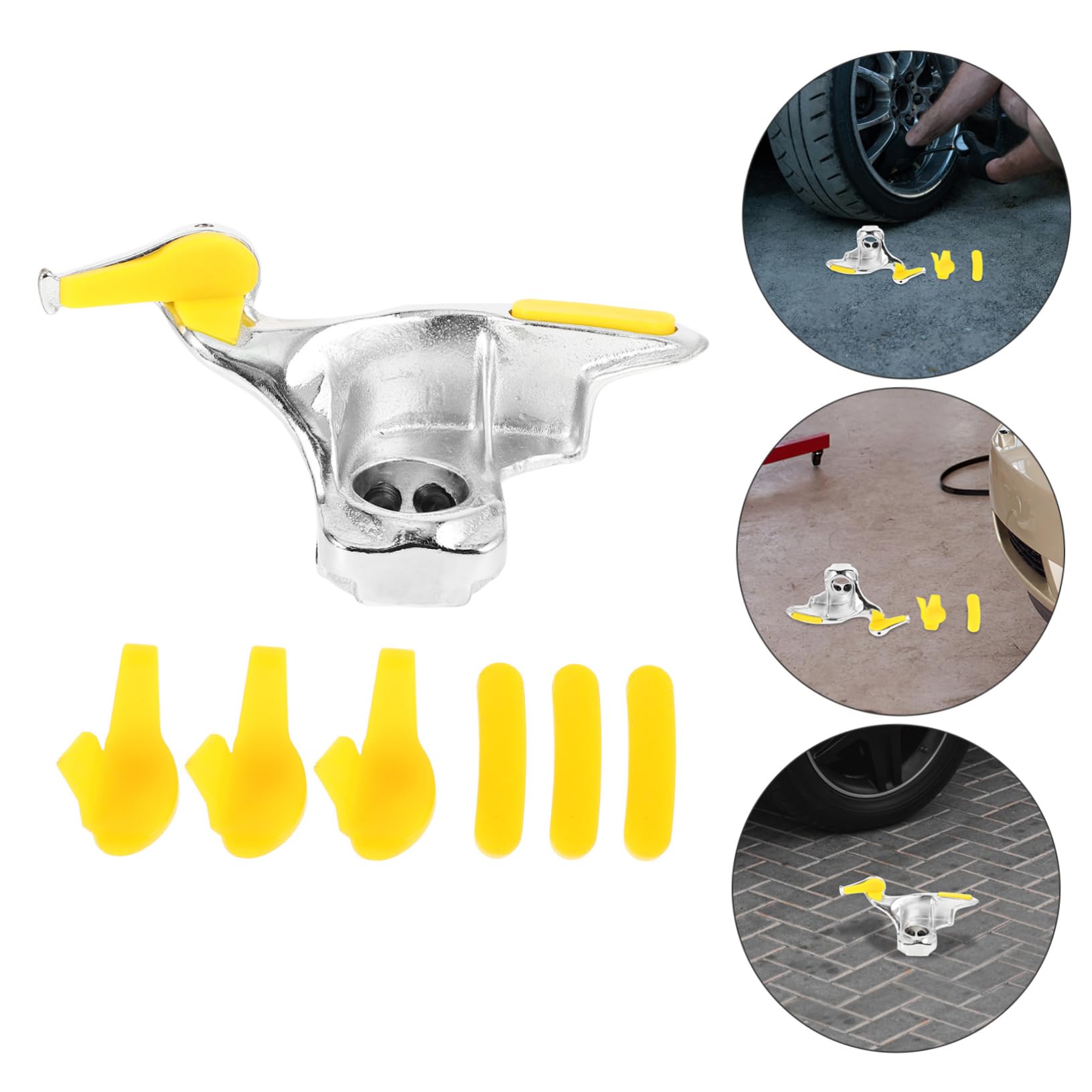 Strumento di Smontaggio Pneumatici Bird Head per Auto | Acciaio Fuso e Plastico, Cuscinetti Protettivi Inclusi, Uso Multifunzionale per Veicoli e Moto
