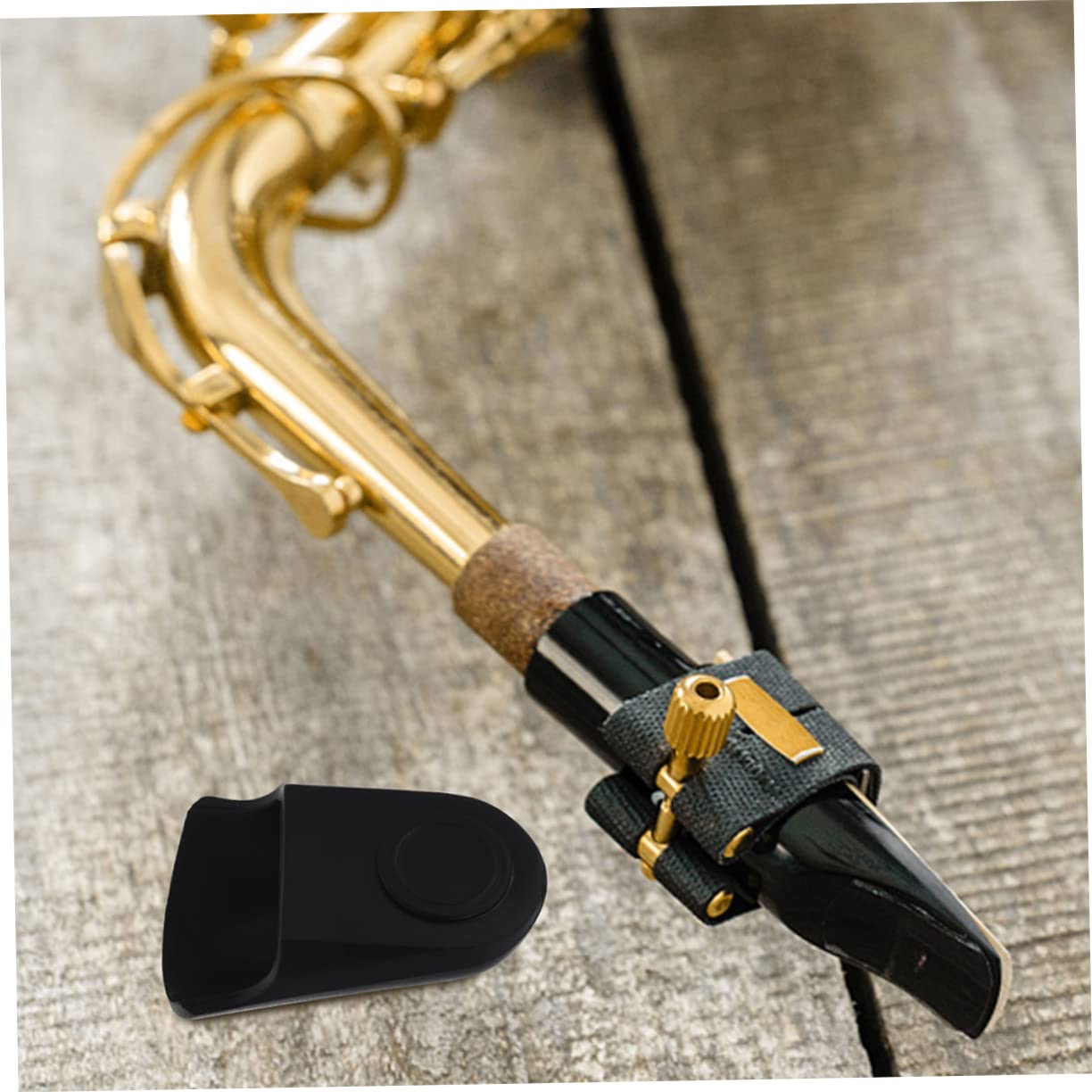 OFFSCH 2pcs Saxophone Protective Covers Tenor Sax Mouthpiece Covers Sax Cap Saxophone Accessory Rubber Protector Mouthpiece Cushions