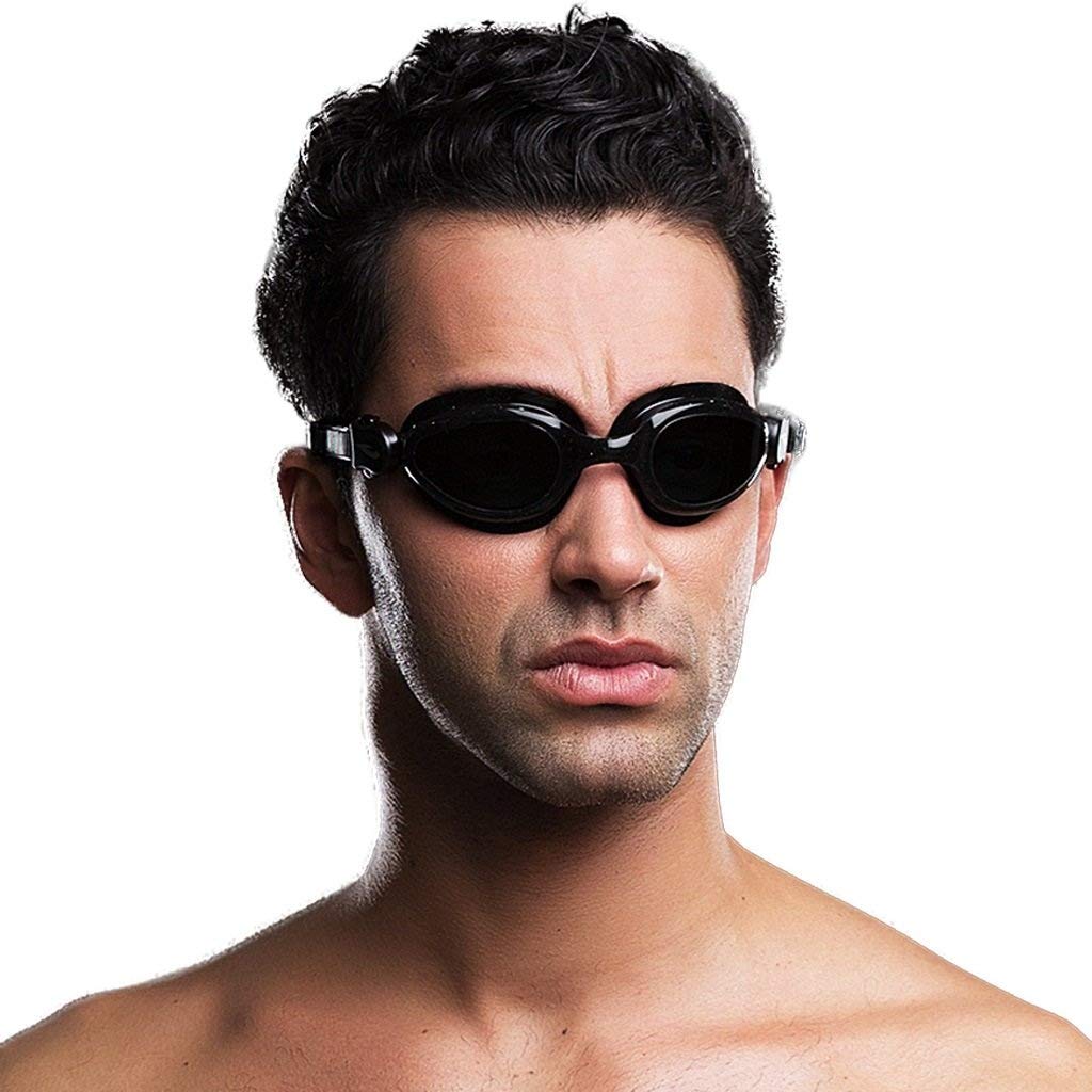 Occhialini da Nuoto - Anti Fog Occhiali da Nuoto a Protezione UV con Tappi for Le Orecchie - Senza perdite - Accessori for Nuoto for Uomini Adulti(C)