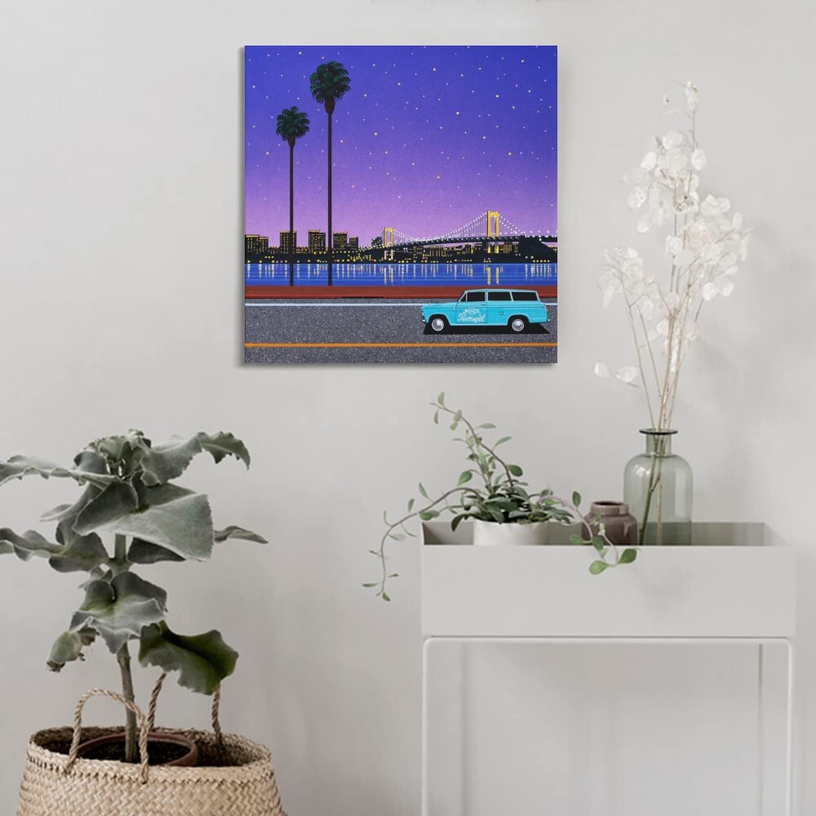 Amazon.co.jp: Hiroshi Nagai永井博画家の作品（都会の夜景 No.1 