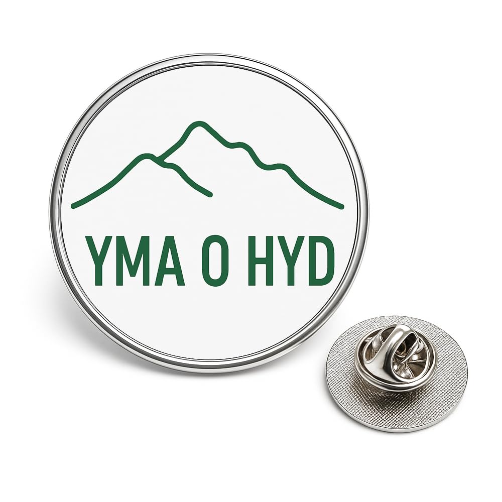 Welsh Lapel Pin Badge – Red Dragon & Flag Brooch (20 mm) Patriotic Collectable for Remembrance, National Celebrations & Football Daffodil Wales (Yma o hyd)
