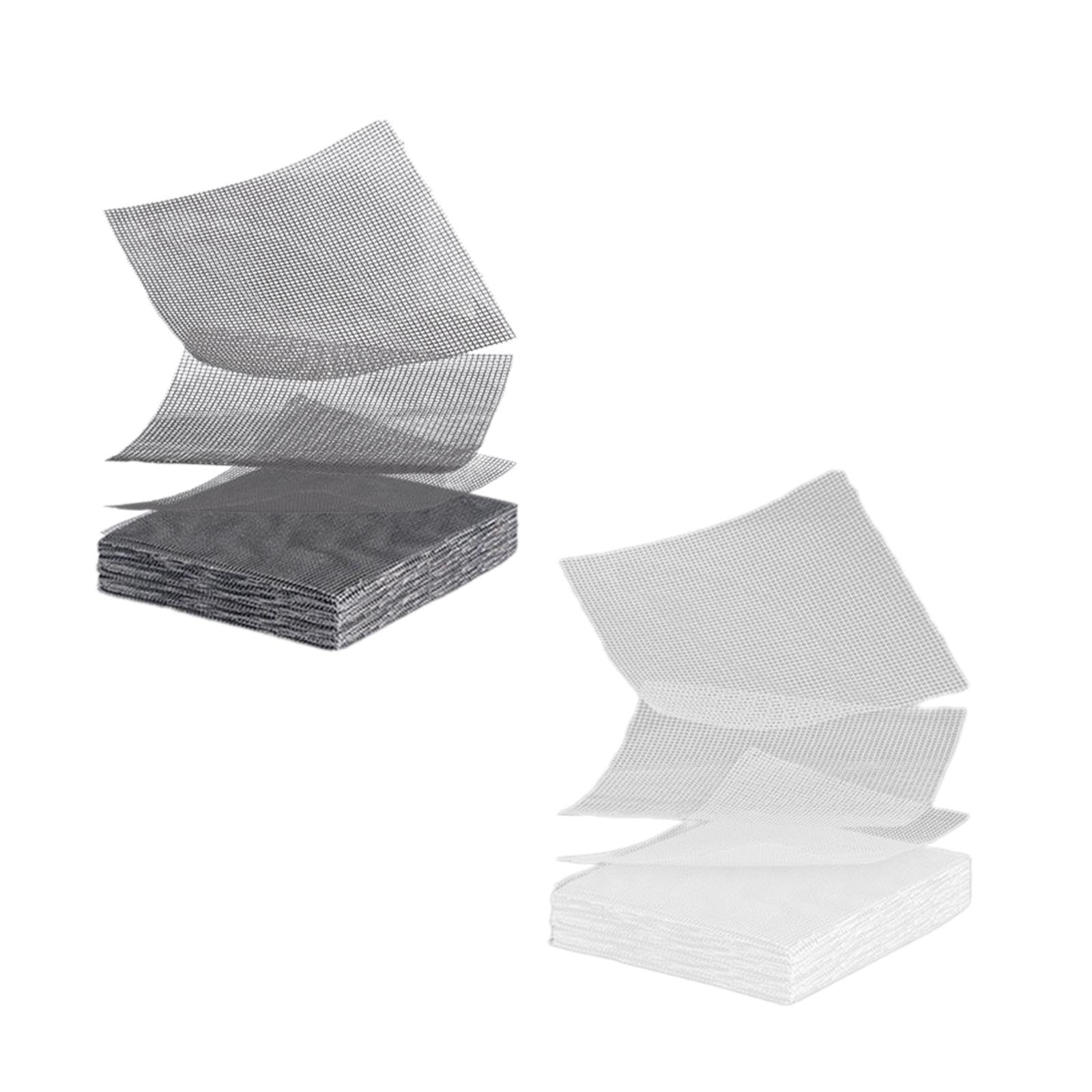 50 Pieces Bonsai Bottom Grid Mat Plant Pot Drainage Mesh for Women Gardeners Gray-image-26