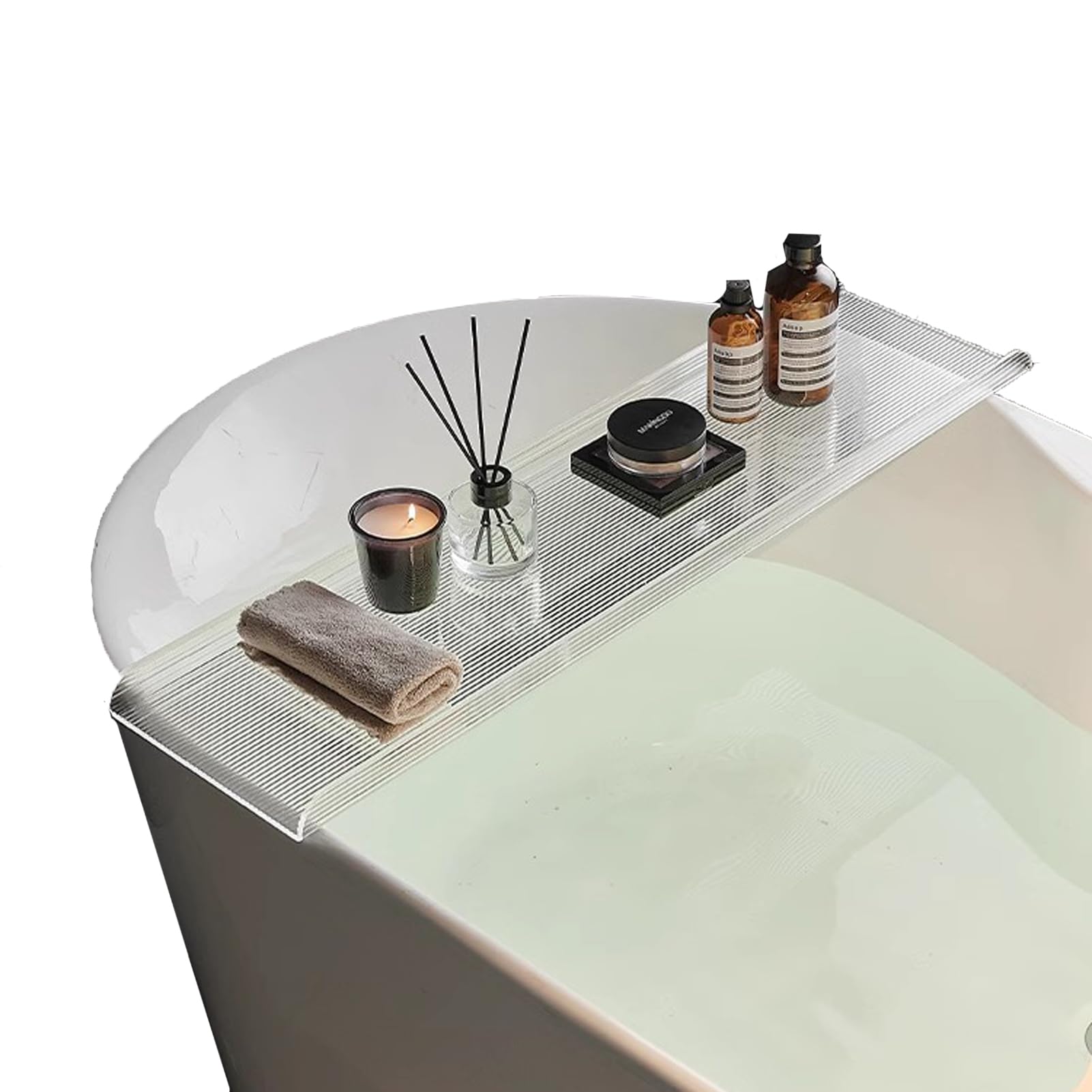 Plateau de baignoire en acrylique transparent haut de gamme pour spa à la maison