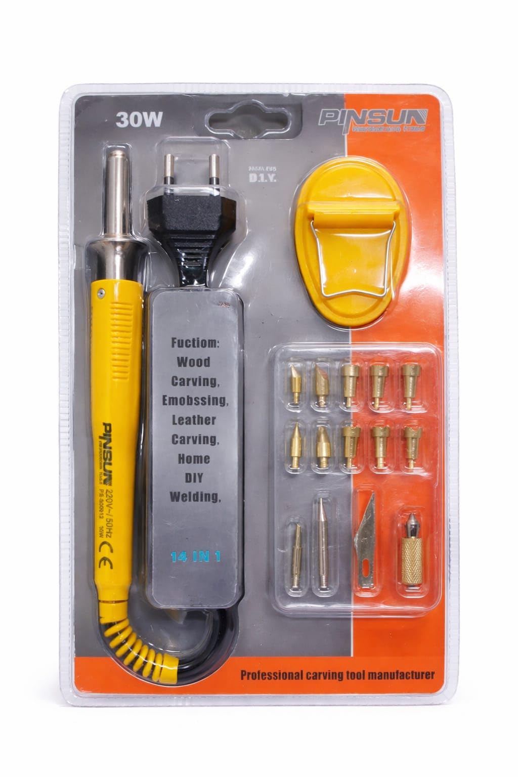 KEETRAN KALP Wood Burning Tool Kit, 30W Pyrography Pen, 14-in-1 Set for Wood Carving, Leather Embossing & DIY Craft-image-37