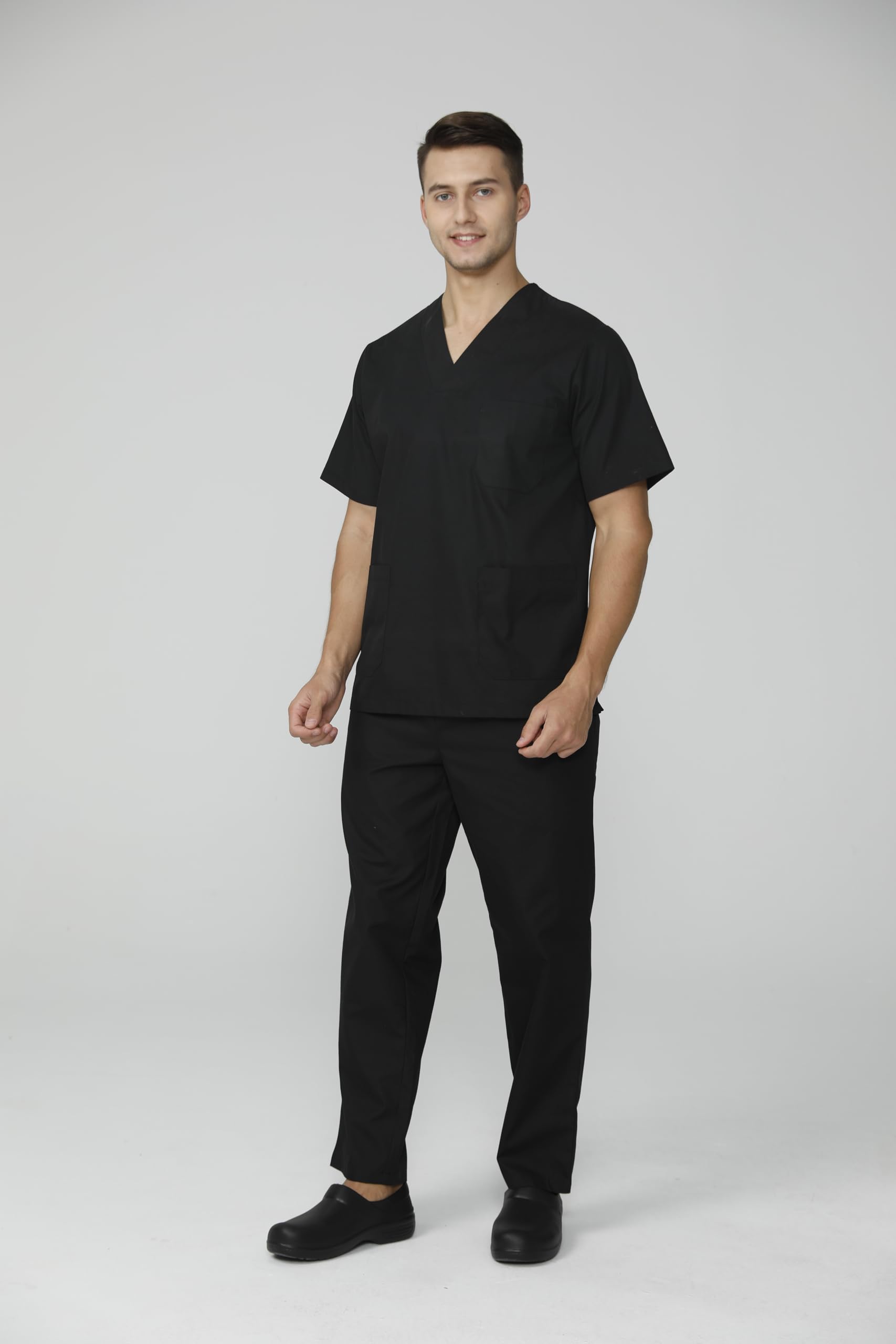 Victory Uniforme Sanitario Unisex Pijama Médico Conjunto Ropa Trabajo Enfermera Limpieza Estética Casaca Y Pantalón Cintura Bolsillos Lavable Comodo Auxiliar De Enfermería - Serie 817&8312