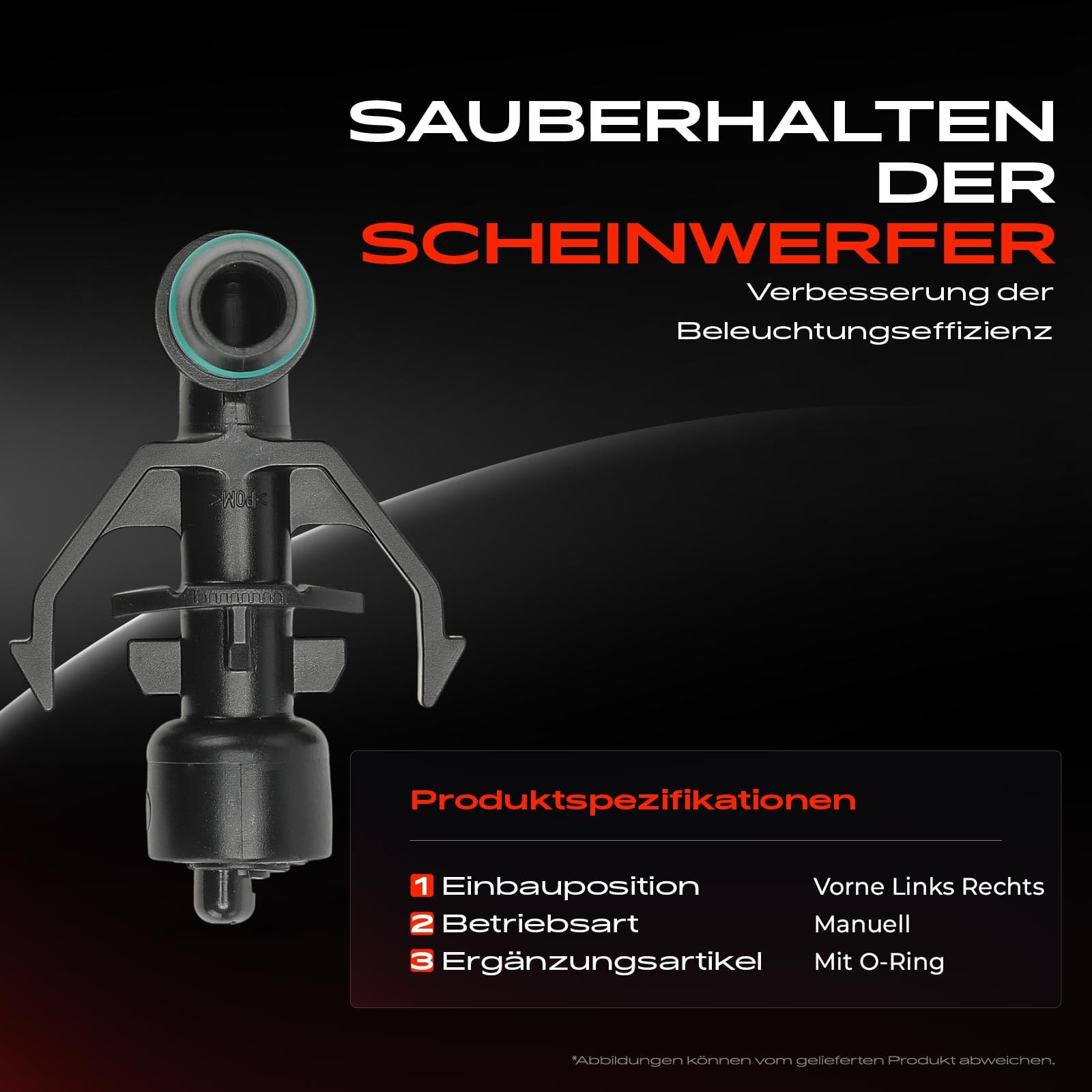 Frankberg 2x Scheinwerferreinigung Waschwasserdüsen Vorne Links Rechts Kompatibel mit 3er Coupe E92 M3 3er Cabriolet E93 M3 3er E90 M3 Replace# 61678044541