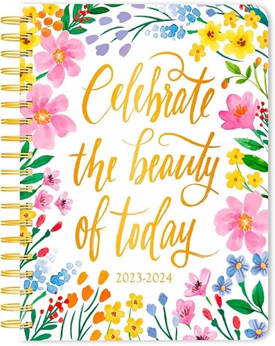 Miniatura 1 de Bonnie Marcus - Planificador de escritorio semanal de 18 meses de 6 x 7.75 pulgadas 2024 de 6 x 7.75 pulgadas, cubierta estampada de aluminio, julio