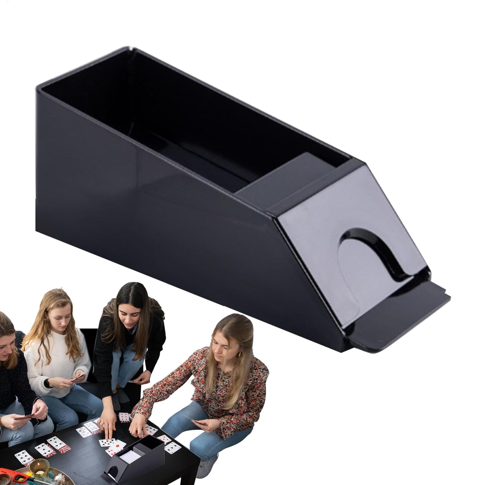 Dealer de Poker, Chaussure Black Jack – Chaussure Black Jack, Chaussure Black Jack, revendeur de Poker 4/6 Deck – Distributeur de Cartes réutilisables pour Cartes à Jouer, Chaussures de Cartes