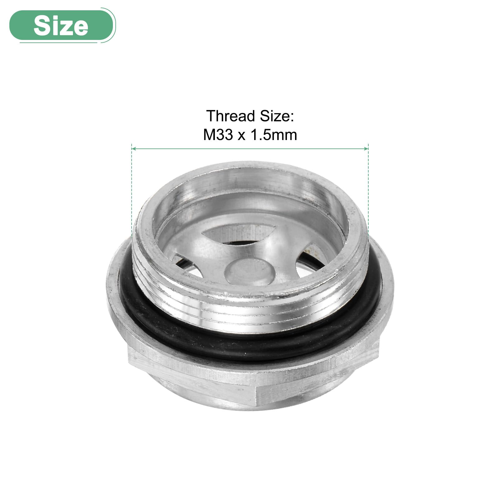 M METERXITY Air Compressor Oil Sight Glass - Image 3