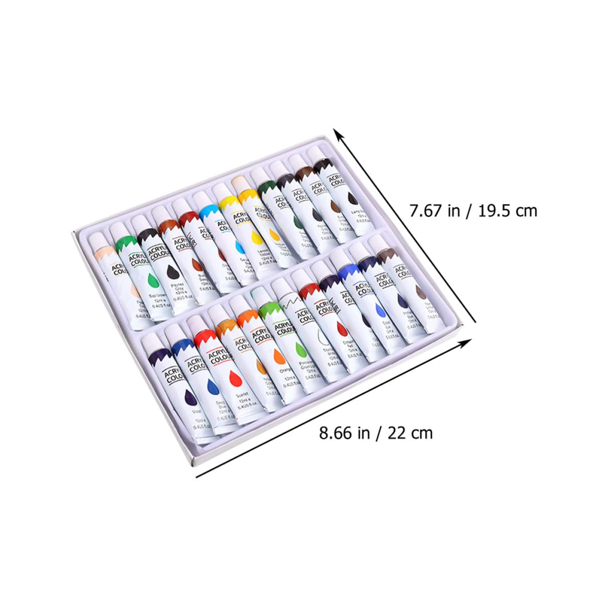 BESTonZON 1 Set Colori Acrilici Forniture D'arte Per Pittori Vernice Per Tela Vernice Colorata Dell'artista Pigmento Da Disegno Su Carta Pigmento Artigianale Su Tela Artisti Propilene