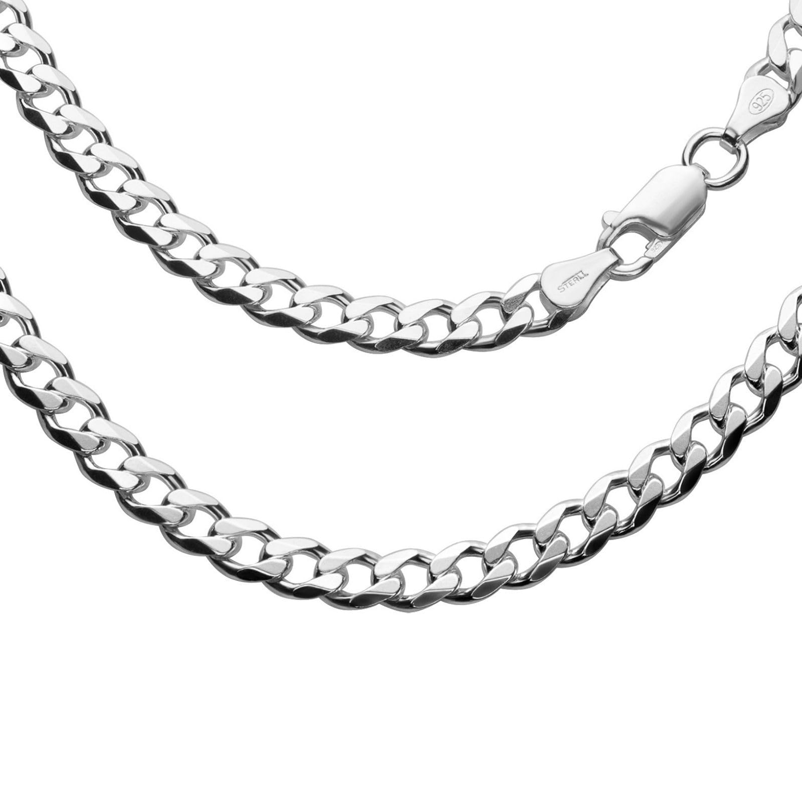 Herren Silberkette Silber 925 Ohne Anhänger Eco-Verpackung Geschenk für Freund