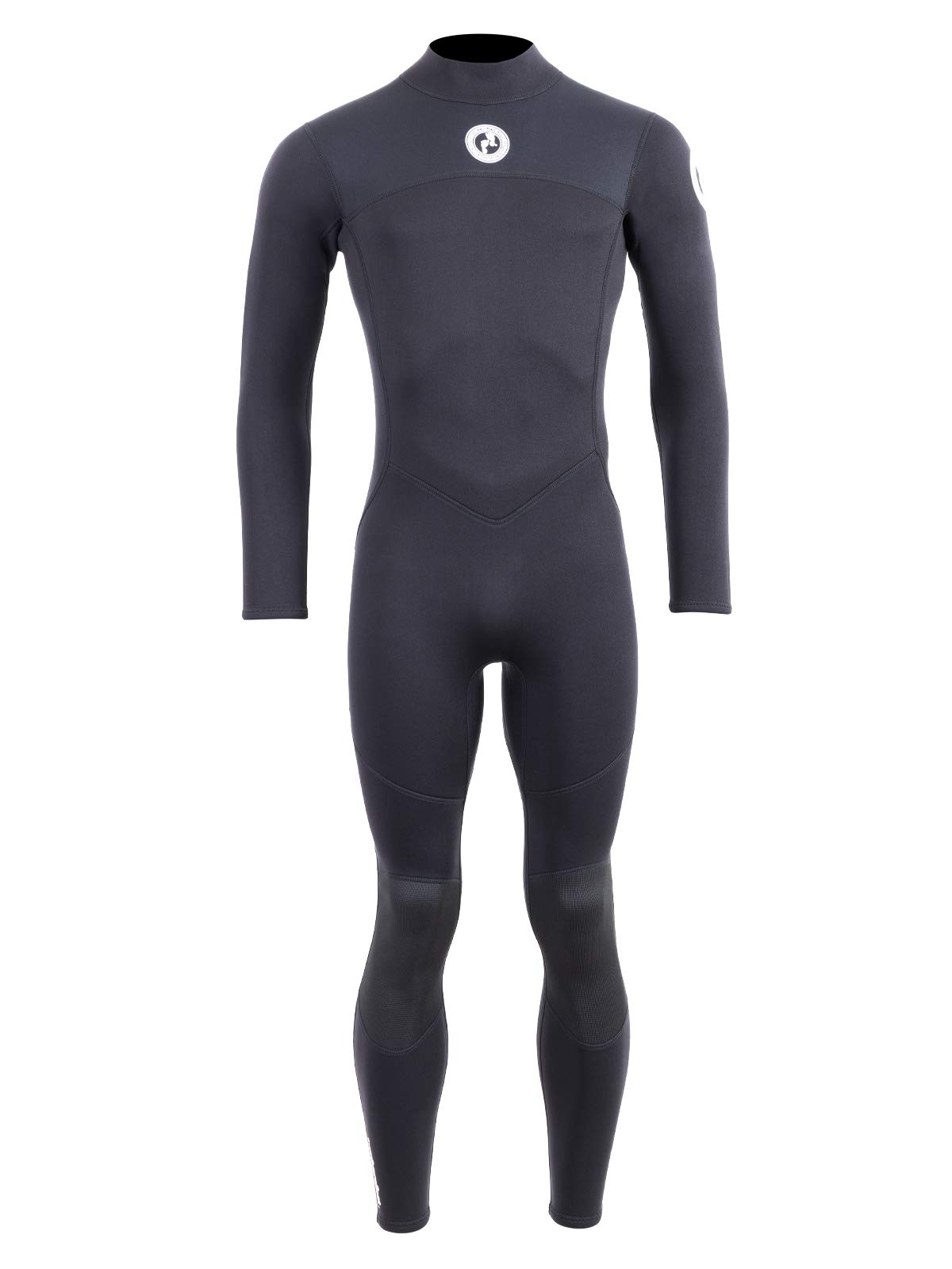 Two Bare Feet Thunderclap Men’s Full Length Wetsuit 2.5mm with Back Zip – Lightweight Flexible Summer Surfing Suit for Swimming, Snorkelling, Paddleboarding & Diving (Large, Black) — image 1