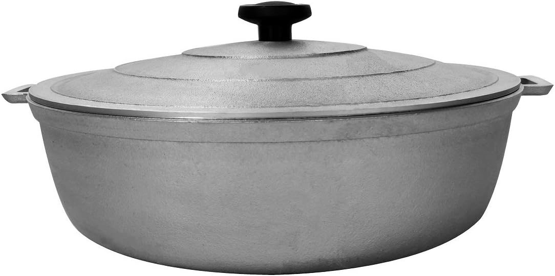 Uniware 9900 Super Quality Aluminum Caldero,Dutch Oven,7.2 QT,Silver (32cm (12.6-Inch))