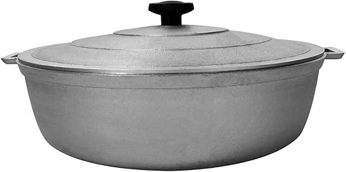 Miniatura 3 de Uniware Caldero de aluminio de alta calidad 9900, horno holandés, 4.3 cuartos de galón, plata (10.2 in)