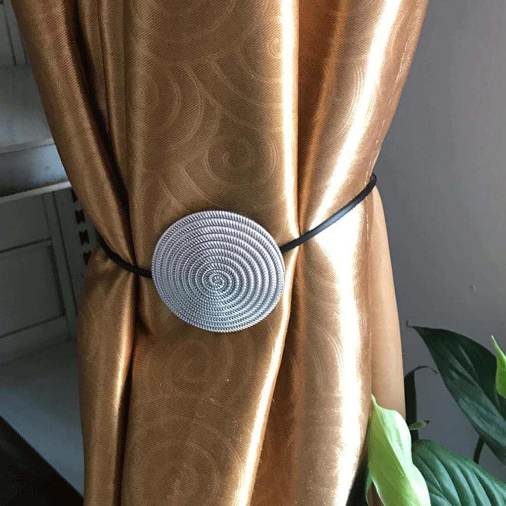 Alzapaños para Cortinas, 2 Paquetes, Cortina Magnética Hecha A Mano, Cuerda Tejida, Alzapaños para Cortinas para Hogar Y Oficina, Frenillo para Cortinas De Ventana