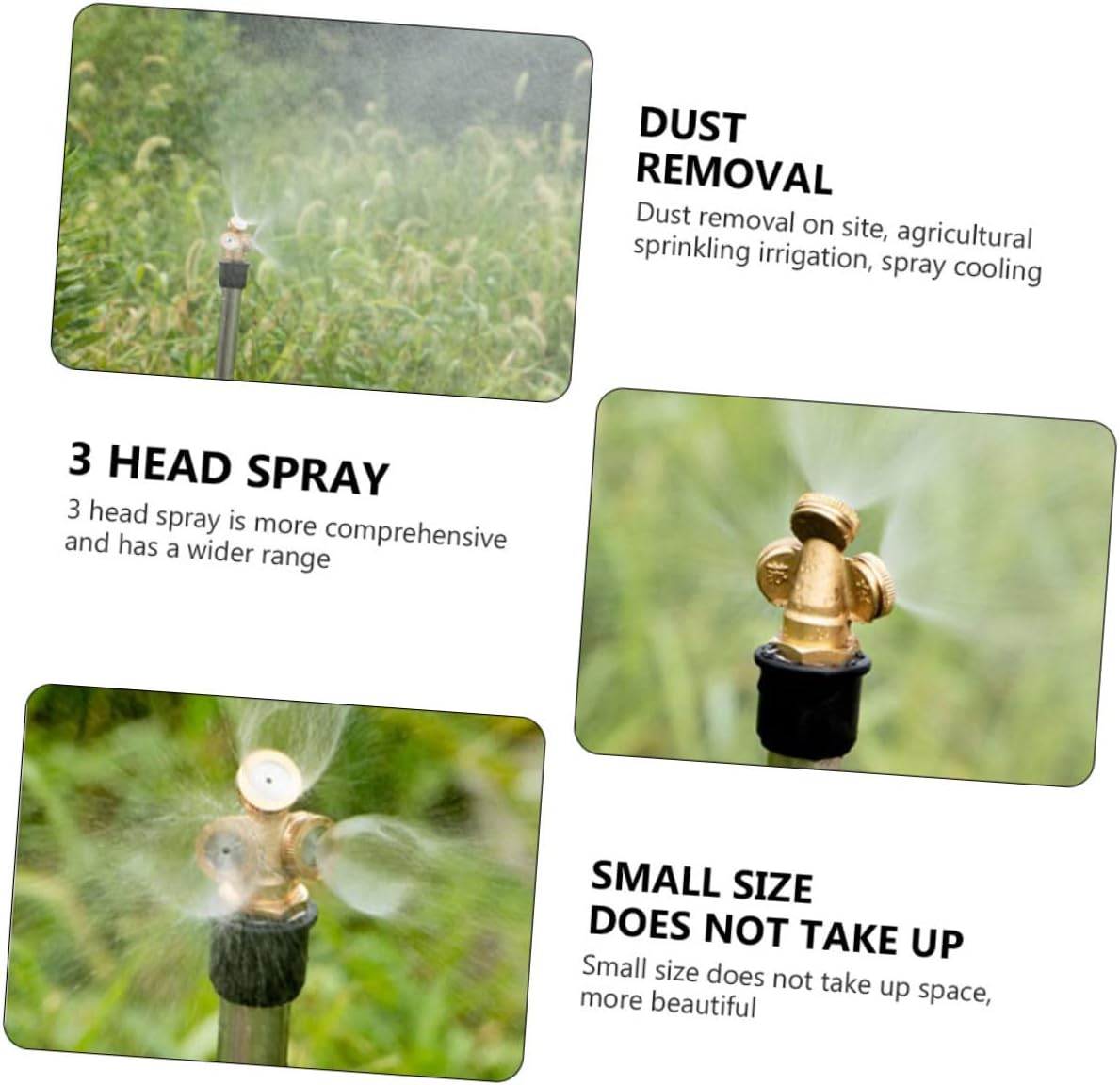 KESYOO 10pcs Brass Misting Nozzles Replacement Design Fit for Garden Hose Nozzles Mist Irrigation for Outdoor Agriculture