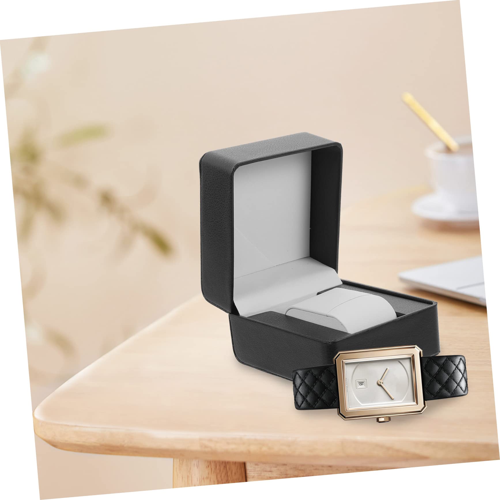 Healvian 5 piezas Caja para Relojes de PU Cuero Estuche de Viaje y Antigolpes Organizador para Relojes y Joyería Caja de para Colección y Almacenamiento