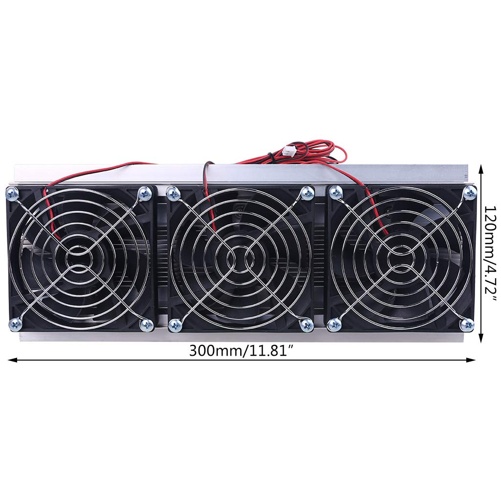 TEC Electron Semiconductor Refrigerazione Triplo Fan Modulo Termoelettrico Kit Unità di Raffreddamento Peltier Modulo Termoelettrico