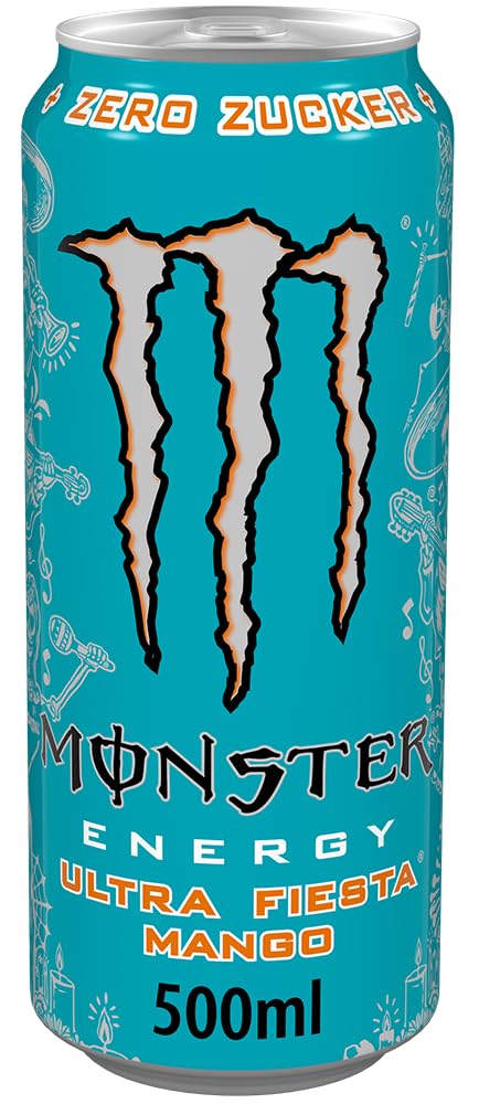 Monster Energy Ultra Fiesta - koffeinhaltiger Energy Drink mit leichtem Mango-Geschmack - ohne Zucker und ohne Kalorien - in praktischen… – Ansicht 3
