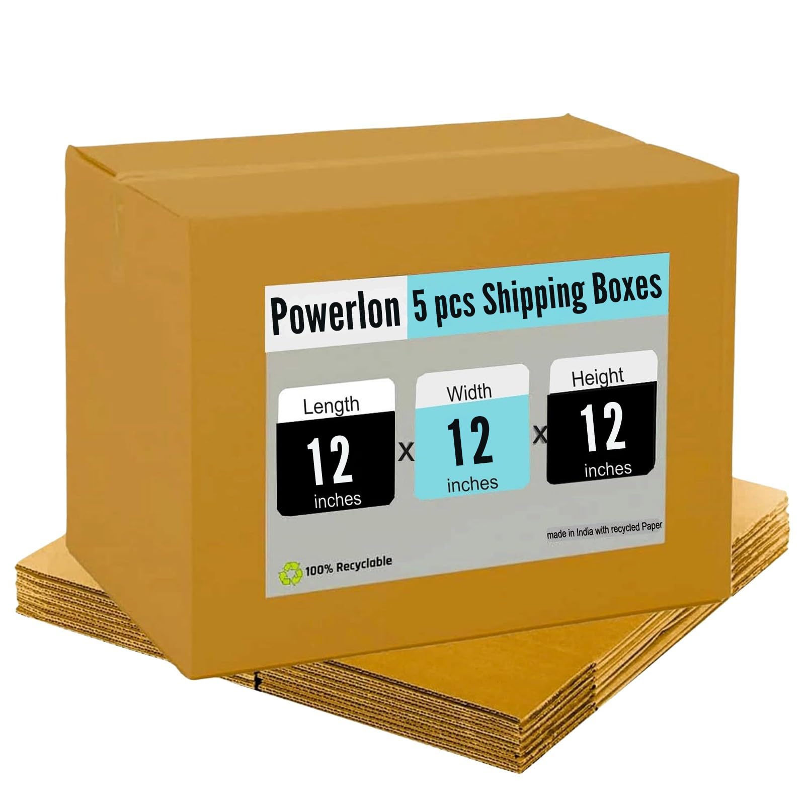 Packsafe 12 x 12 x 12" Corrugated Cardboard 5 Ply Box For Packing, Moving, Shipping, Gifting Multi Propose Use. (Pack of 5)-image-41