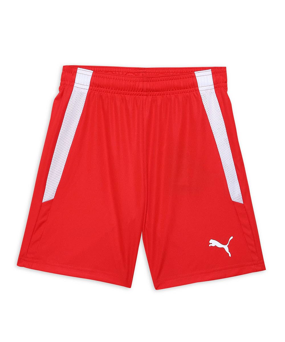 PUMA Unisex Kids teamLIGA Shorts Jr, Puma Red-puma White, 116