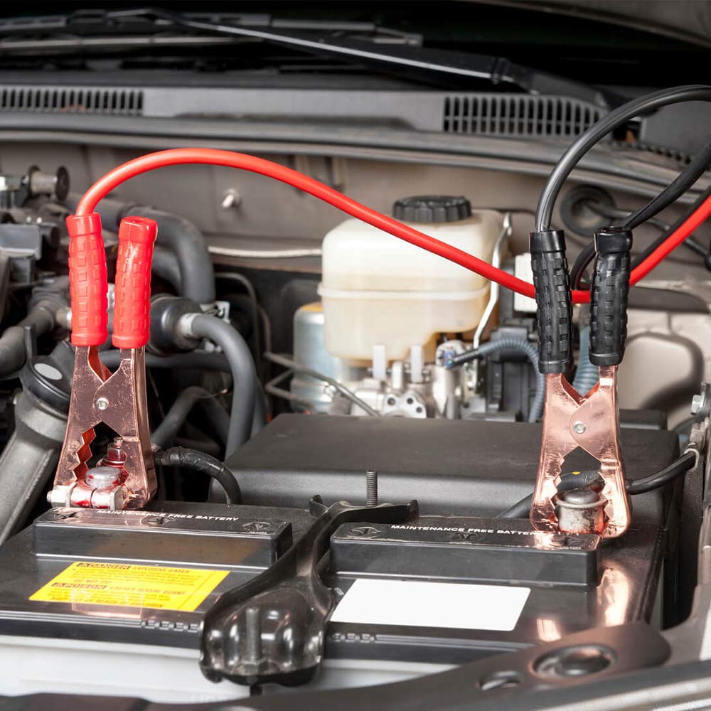 Morsetti per cavi jumper da 1500 A per batteria auto, clip per cavi jumper resistenti, estremità di ricambio per auto, camion, barche, connettore ponticello per batteria, 2 pezzi, rosso + nero