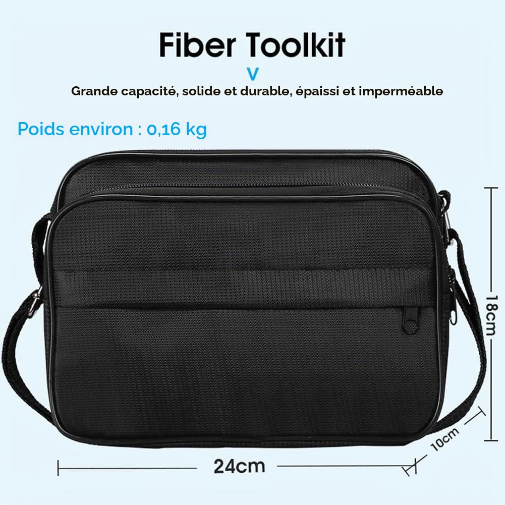 Kit D'Outils à Fibre Optique FTTH avec Couperet à Fibre -70- + 10DBm Compteur de Puissance Optique Localisateur de DéFaut Visuel 10Mw