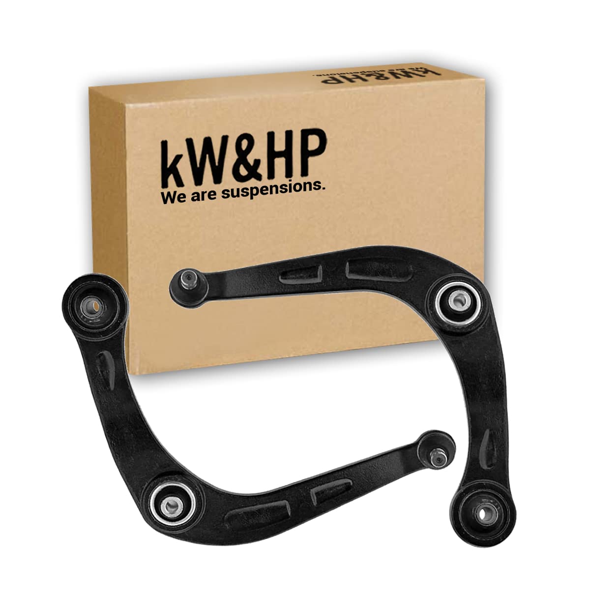 kW&HP KIT 6PZ BRACCI BRACCETTI TRAPEZI OSCILLANTI, BIELLETTE E TESTINE STERZO ANTERIORI DX/SX PER 206, 206+ (KW0028T)