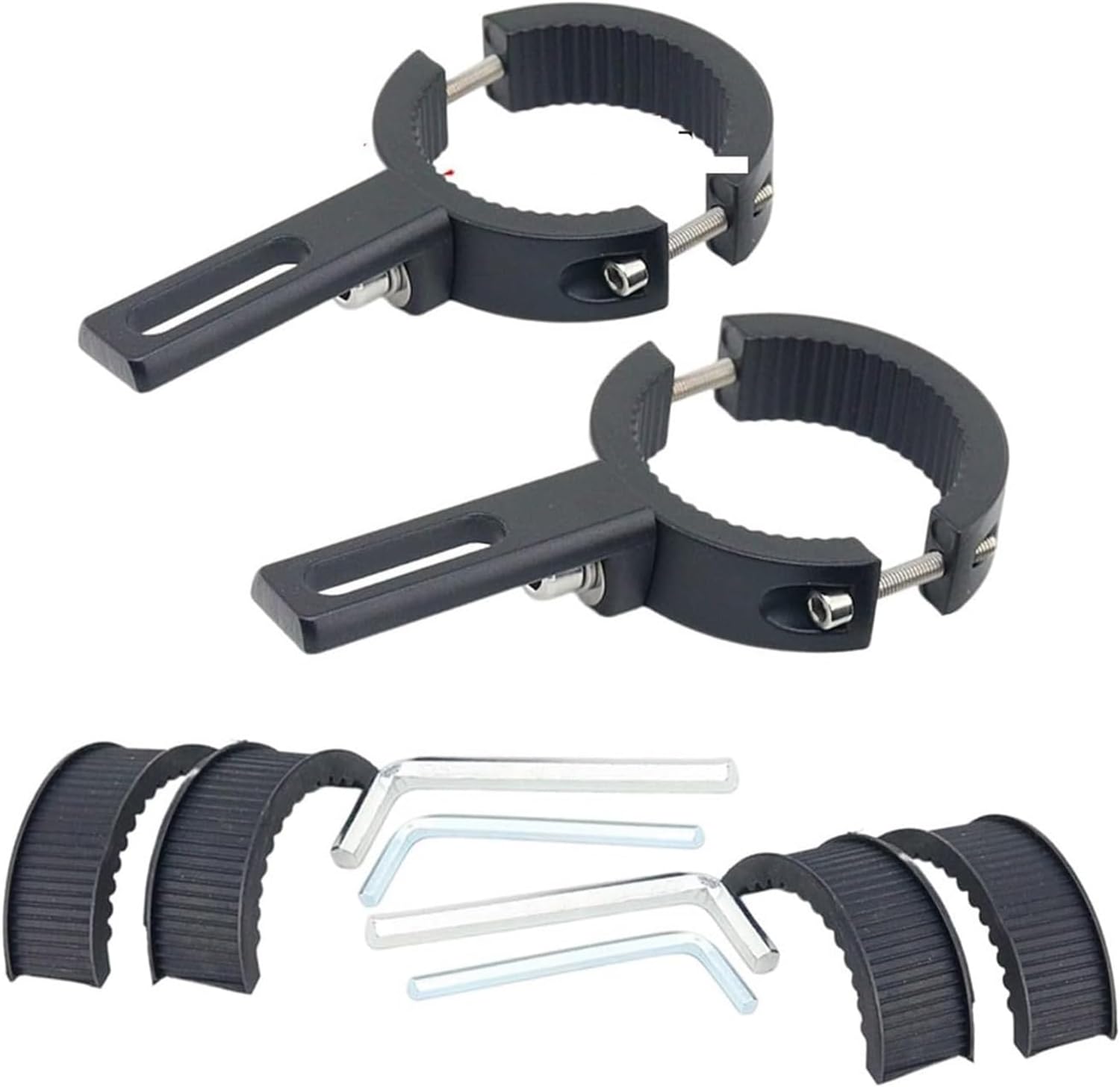 Motorcycle Headlight Spotlight Mount Universal Fog Light Bracket Fork Ear Chopper Headlamp Holder Motos Accesorios(2pcs 38-60)