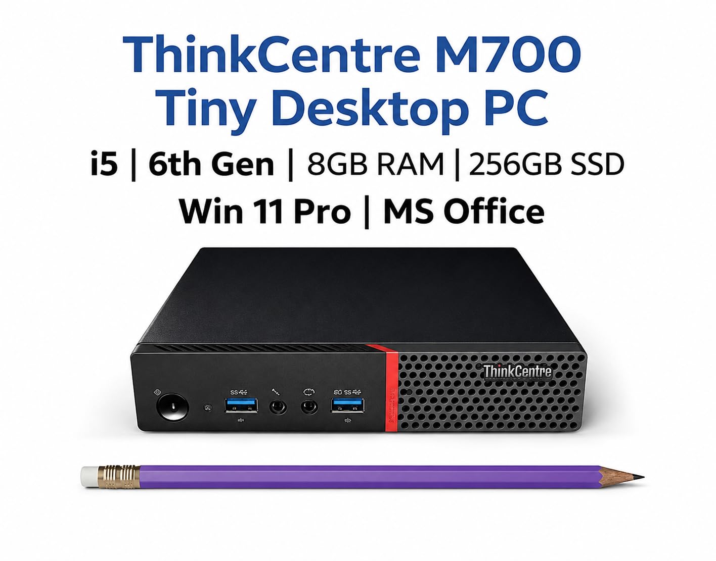 ThinkCentre M-Series Tiny Desktop PC | i5 | 6th Gen | 8GB RAM