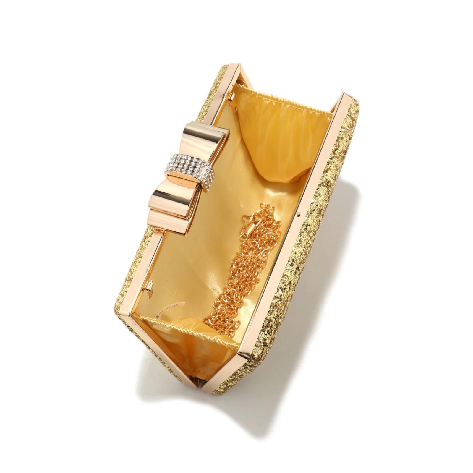 Abendtasche Damen Clutch Metall-Bogen-Clutch-Taschen Pailletten-Abend Taschen Flap-Mode-Handtaschen Mit Glitzer-Handtaschen Für Mädchen-Party-Geldbörse