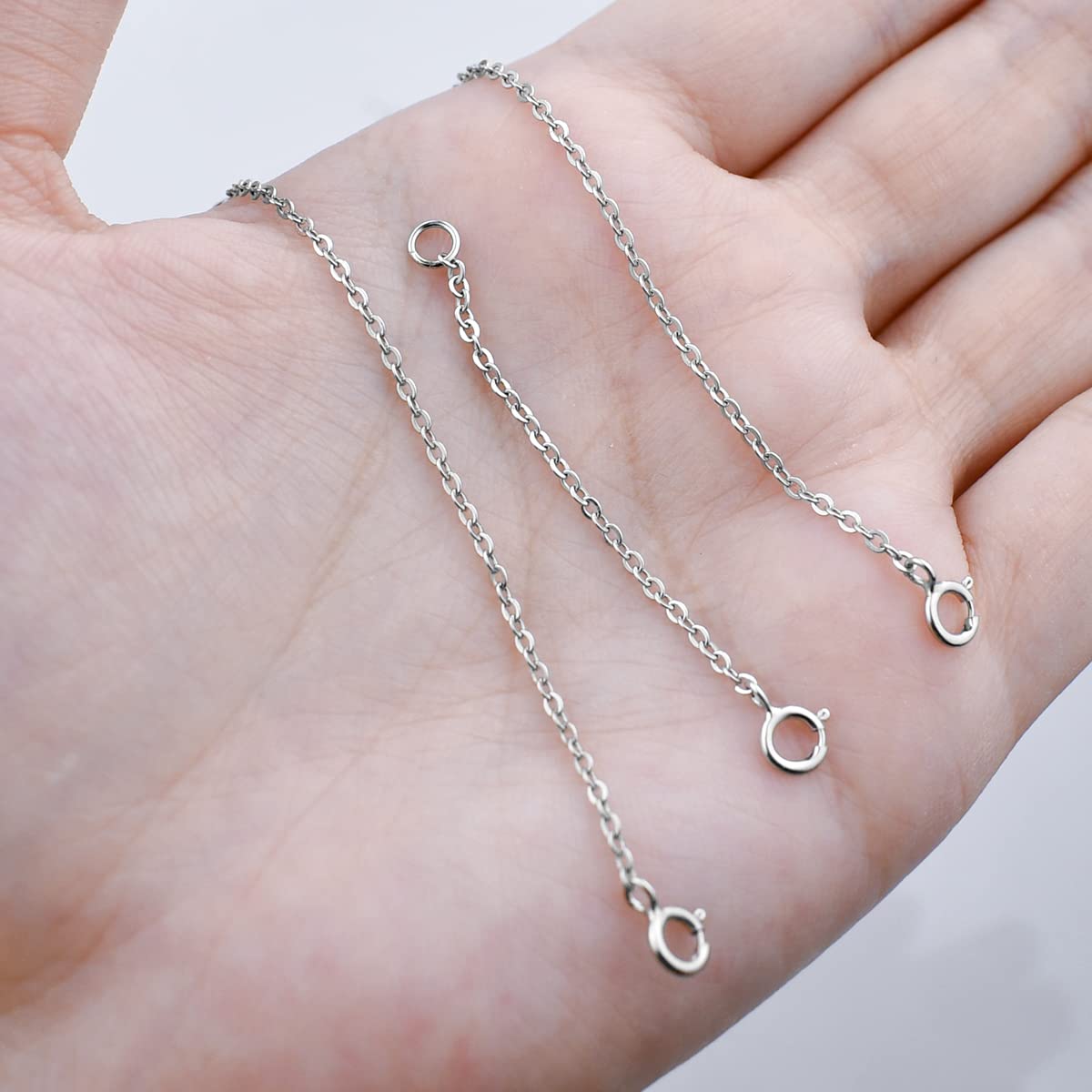 Estensori per collane in argento sterling massiccio 925