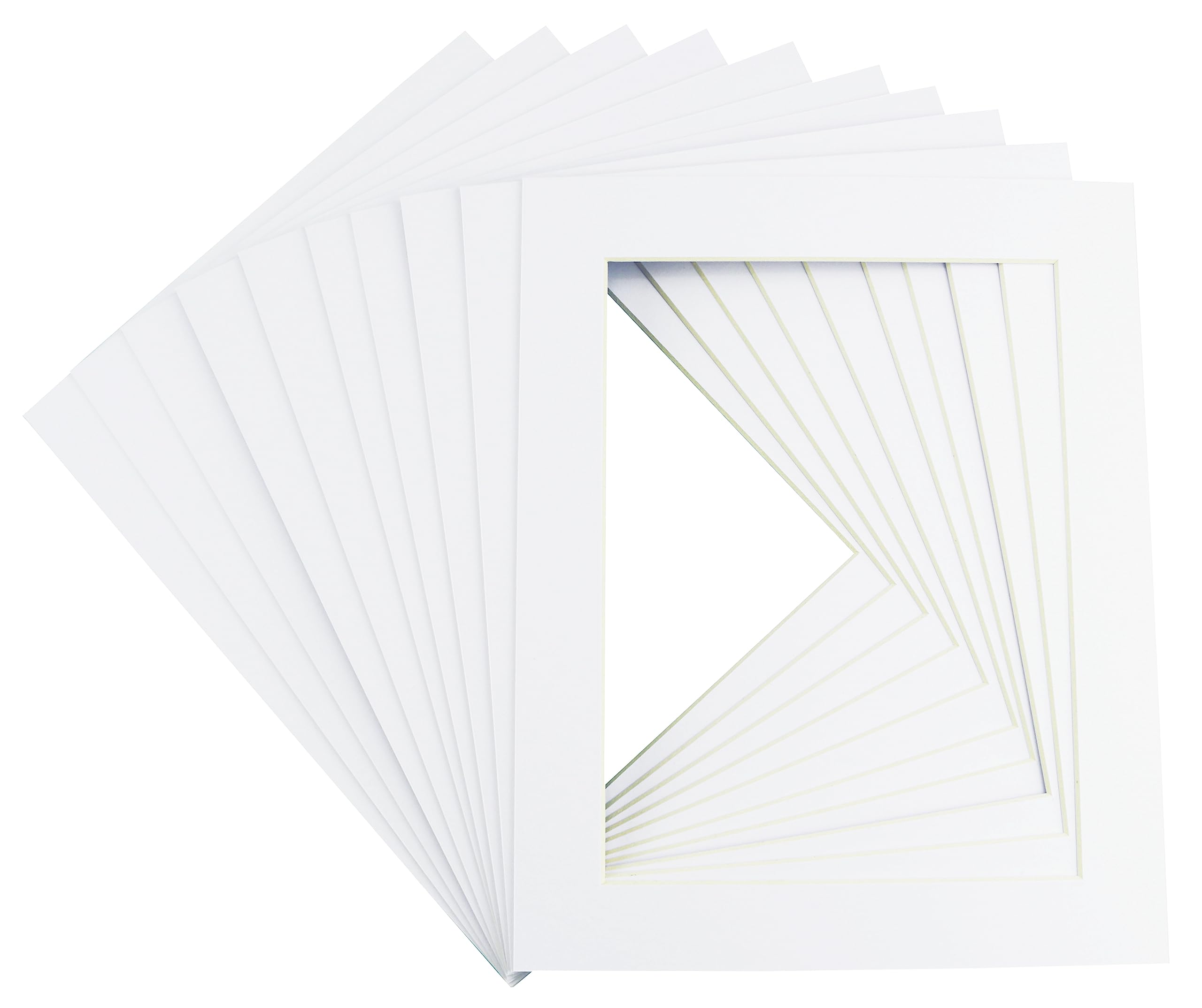 Ten Pack of Pure White Mounts Size A1 to fit Image Size 20x24"