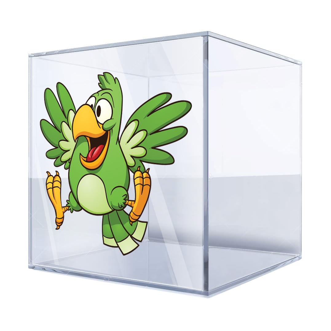 Decal Sticker Parrot Doors Car Window Wall Art Decor Doors Helmet Truck Motorcycle Note Book Mobile Laptop Size: 5 X 4.5 Inches Vinyl color print